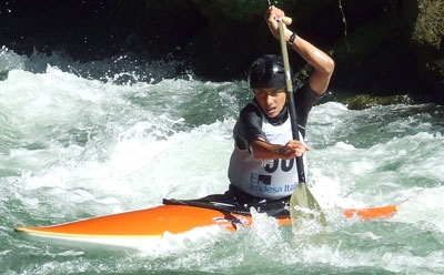 kayaking on the river Noce