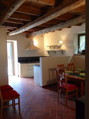 Appartamenti con angolo cucina e camino incluso