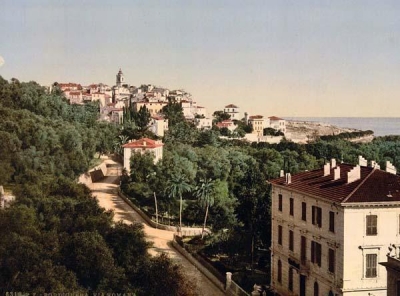 The street via romana in bordighera