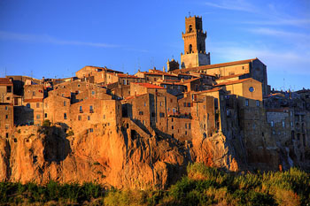 Agritourisms near the City of Pitigliano, Tuscany