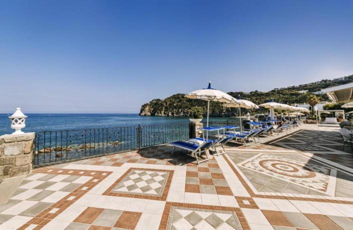 Solarium Vista mare Hotel con benessere Ischia