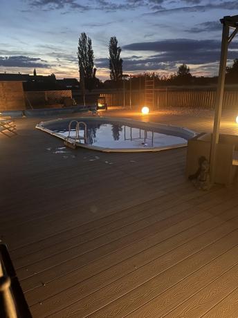 Villa Vacanza con Piscina apeta di notte