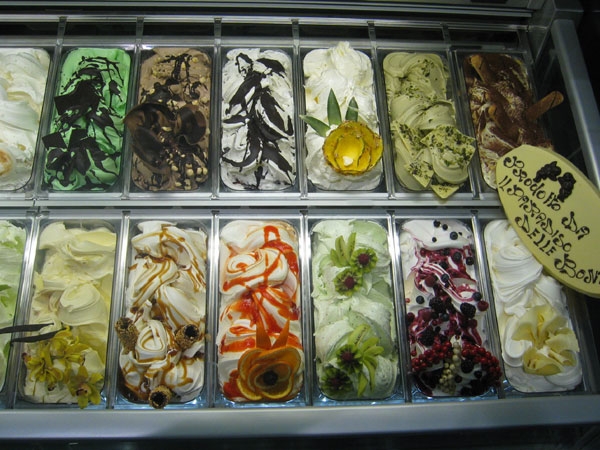 gelato artigianale, decorazione gelati artigianali