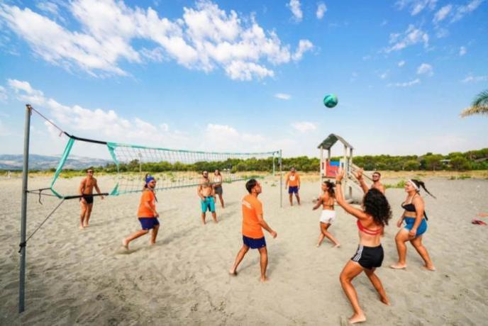 Beach volley spiaggia Villaggio turistico Nova-Siri 