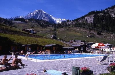 Pool with great view in Courmayeur