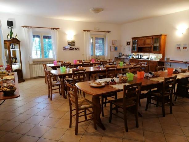 Sala colazione agriturismo Grosseto