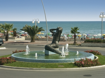 urban decorations and seaside hotels in Tortoreto