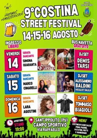 9° Costina Street Festival | Sant’Ippolito, 14-15-16 agosto 2026