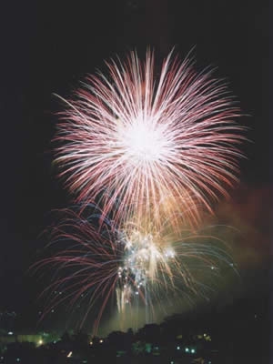 Fireworks to celebrate New Year's Eve