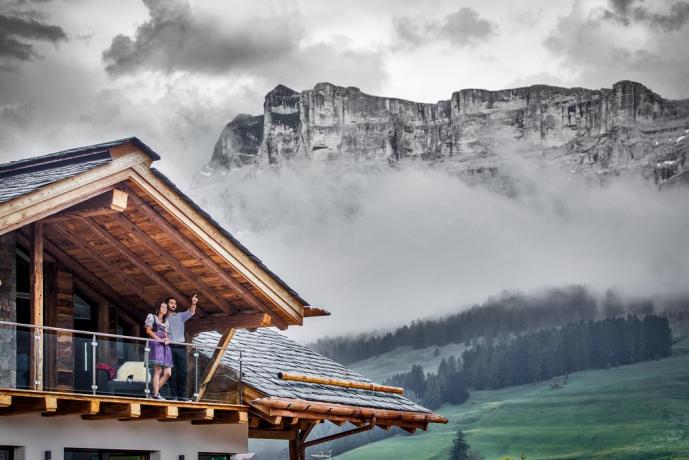 Appartamenti con balcone panoramico sulle Dolomiti 