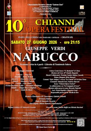 X° Chianni Opera Festival - Opera lirica Nabucco in Piazza del Castello