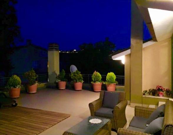 Terrazza intima in B&B a Montefalco 