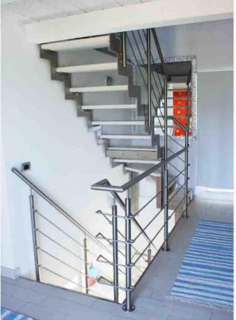 scala in acciaio inox satinato