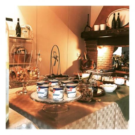 Abbondanti colazioni Buffet in B&B