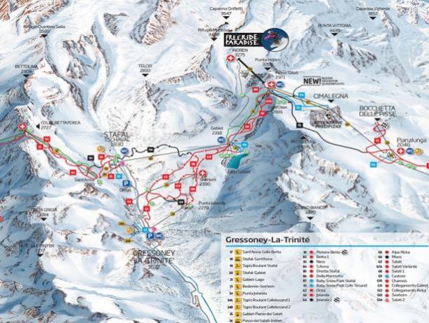 Ski Mapp Gressoney-la-Trinité,
