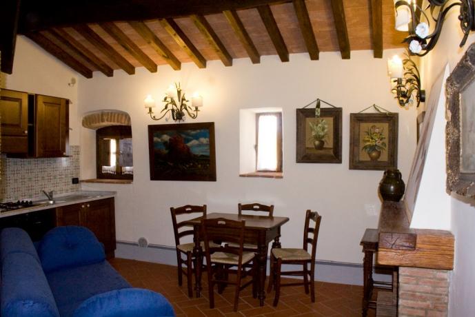 Casale vacanze appartamento 2 persone Fiordaliso Capolana-Arezzo-Toscana