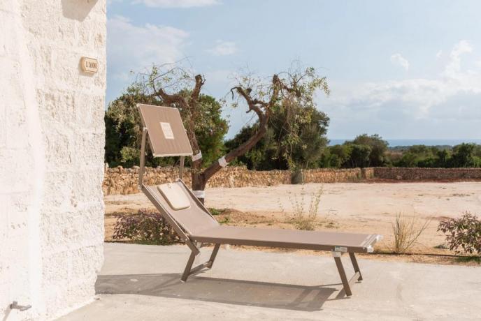 Terrazzino prendisole suite il Casone Masseria Manduria