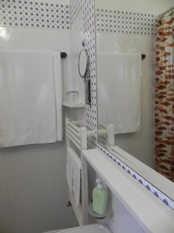 Bagno privato in camera B&B zona Trasimeno