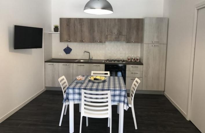 Casa vacanze Charm cucina attrezzata sala-pranzo San-Vito-lo-Capo 