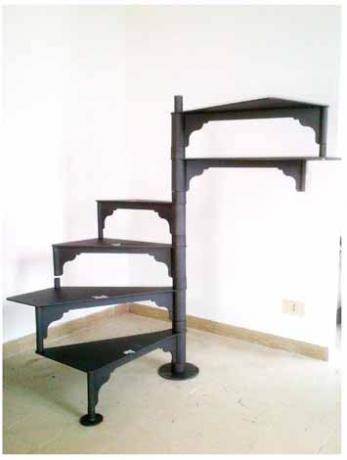 chiocciola liberty in fase di montaggio