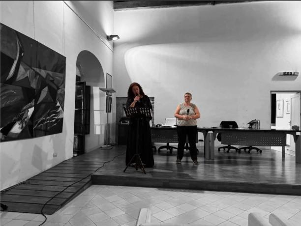 Maria Cuono con Claudia Cotti Zelati a Roma