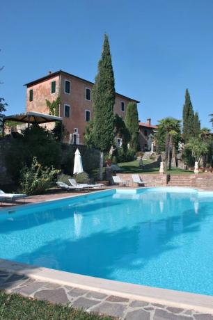 Villa di lusso Arezzo piscina solarium