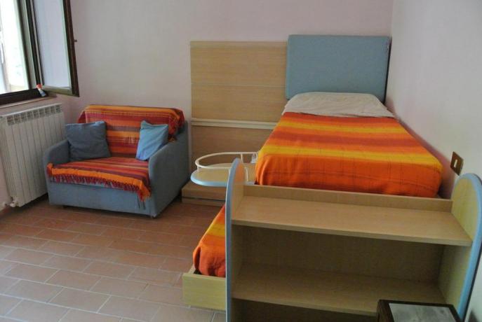Camera 2 letti singoli B&B casale San Terenziano