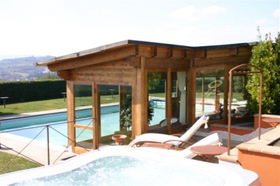 Jacuzzi esterna vista panoramica