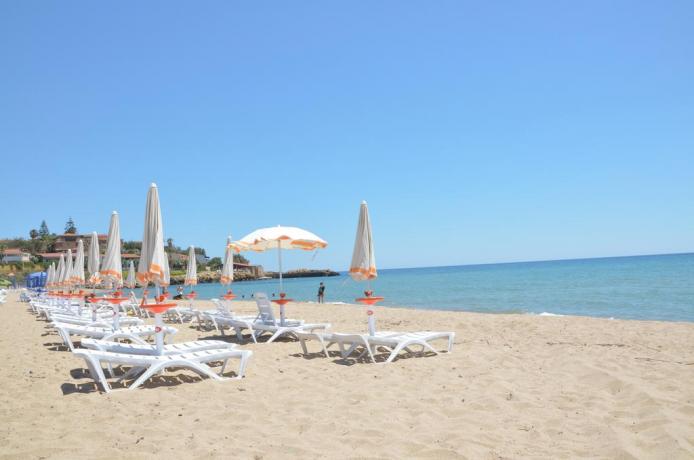 Spiaggia per bambini in hotel a capo piccolo 