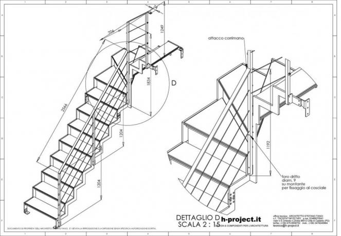 s2-d2 scala prefabbricata disegni