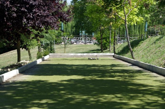 Campo bocce in appartamenti a Corciano