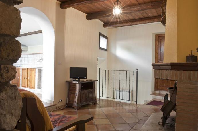Zona soggiorno in appartamento B&B Gaeta