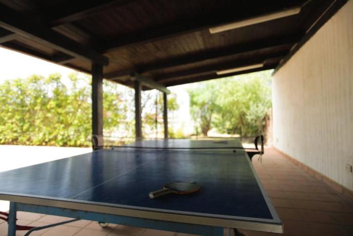 ping-pong-area Residence 3 stelle Campo-Felice-di-Roccella