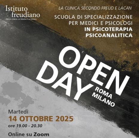 Open day Istituto freudiano Milano 14 ottobre 2025