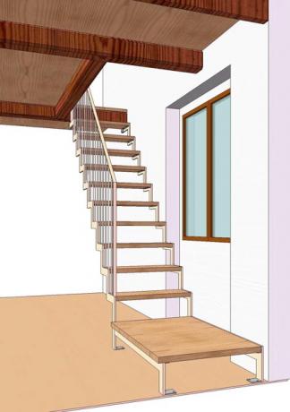 s92 scala prefabbricata acciao e legno
