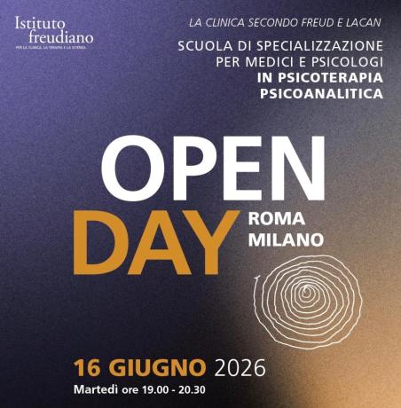 Open day Istituto freudiano 16 giugno 2026