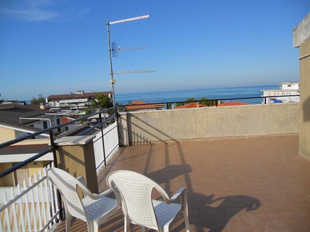 Balcone con vista mare Hotel in Abruzzo 