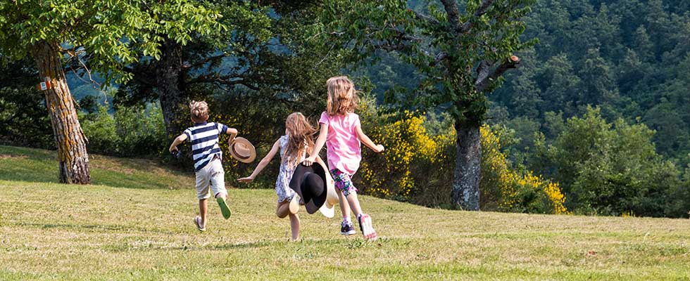 Castello con parco per bambini 