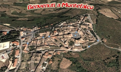 Montefalco vista satellite