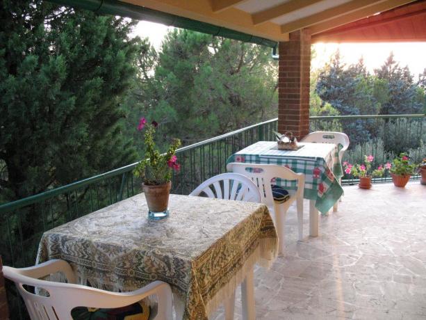Terrazza panoramica B&B vicino Città della Domenica