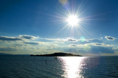 Sunrise by the Trasimeno Lake