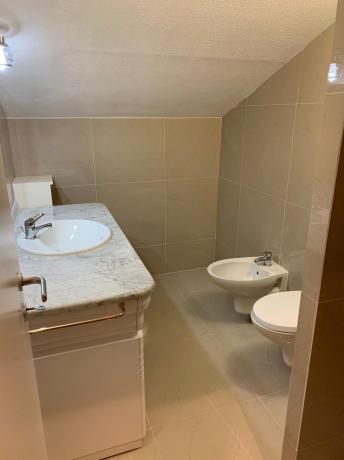 Bagno privato soppalco villa vacanze Perugia