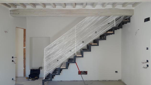 s91 - scala in ferro stile industriale