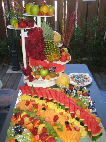 Buffet di frutta fresca albergo a Rivignano