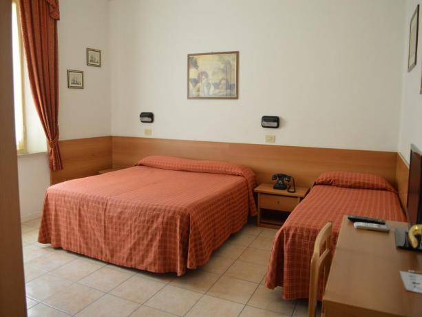 Camera Tripla per famiglie Hotel Fano