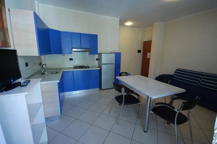 Cucina Attrezzata con divano letto Trilocale