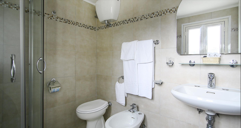 Bagno privato con kit di cortesia 