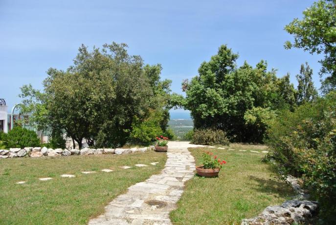 Giardino vista panoramica Hotel 3 stelle Ostuni
