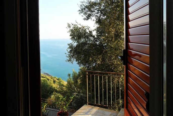 Camera con vista sul mare a Pisciotta
