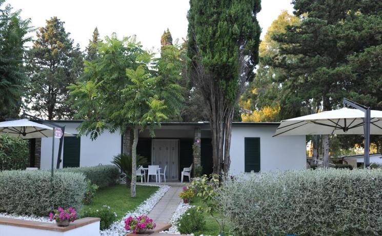 Appartamenti con portico arredato per famiglie 4persone Baia-Domizia
